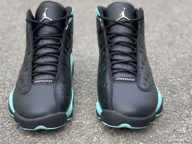 Rep TB Island 13 Black Jordan Air Retro 414571-030 Green 0717